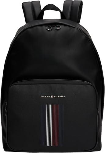 Tommy Hilfiger Męski plecak TH Foundation Dome, czarny, jeden rozmiar, Czarny, rozmiar uniwersalny