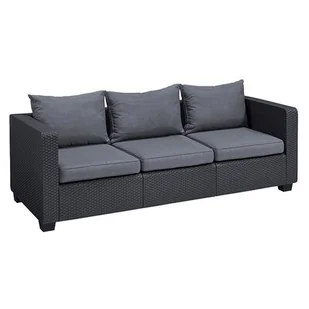 ALLIBERT ALLIBERT SALTA 3 Sofa, 200,5 x 84 x 65,5 cm, grafit/szary 17206018 - Sofy ogrodowe - miniaturka - grafika 1