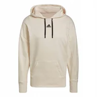 Bluzy męskie - Bluza męska adidas Studio Lounge Fleece Hoodie beżowa HB0483 2XL - miniaturka - grafika 1