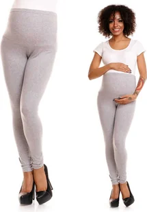 PeeKaBoo Legginsy ciążowe damskie Vattu jasnoszare S/M - Odzież ciążowa - miniaturka - grafika 1