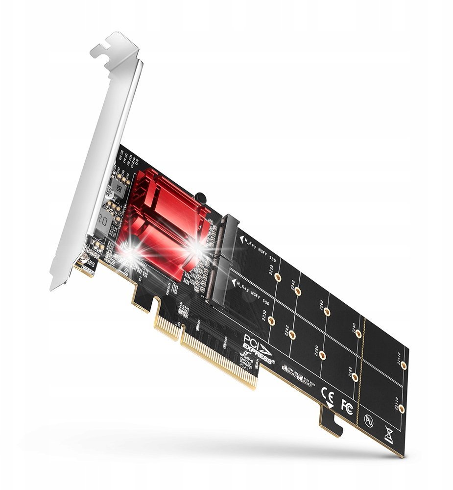 Kontroler KONTROLER Axagon ADAPTER PCI-Express PCEM2-ND PCIe 2x NVME M.2