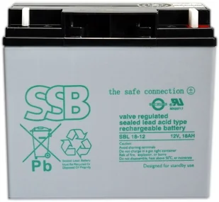 SSB Sbl 18-12 12V 18AH Akumulator Agm - Baterie do zasilaczy awaryjnych UPS - miniaturka - grafika 1