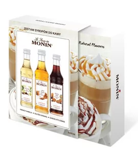 Monin Zestaw kawowy 3x50ml - karmel, czekolada, wanilia - Śmietanki i dodatki do kawy - miniaturka - grafika 2
