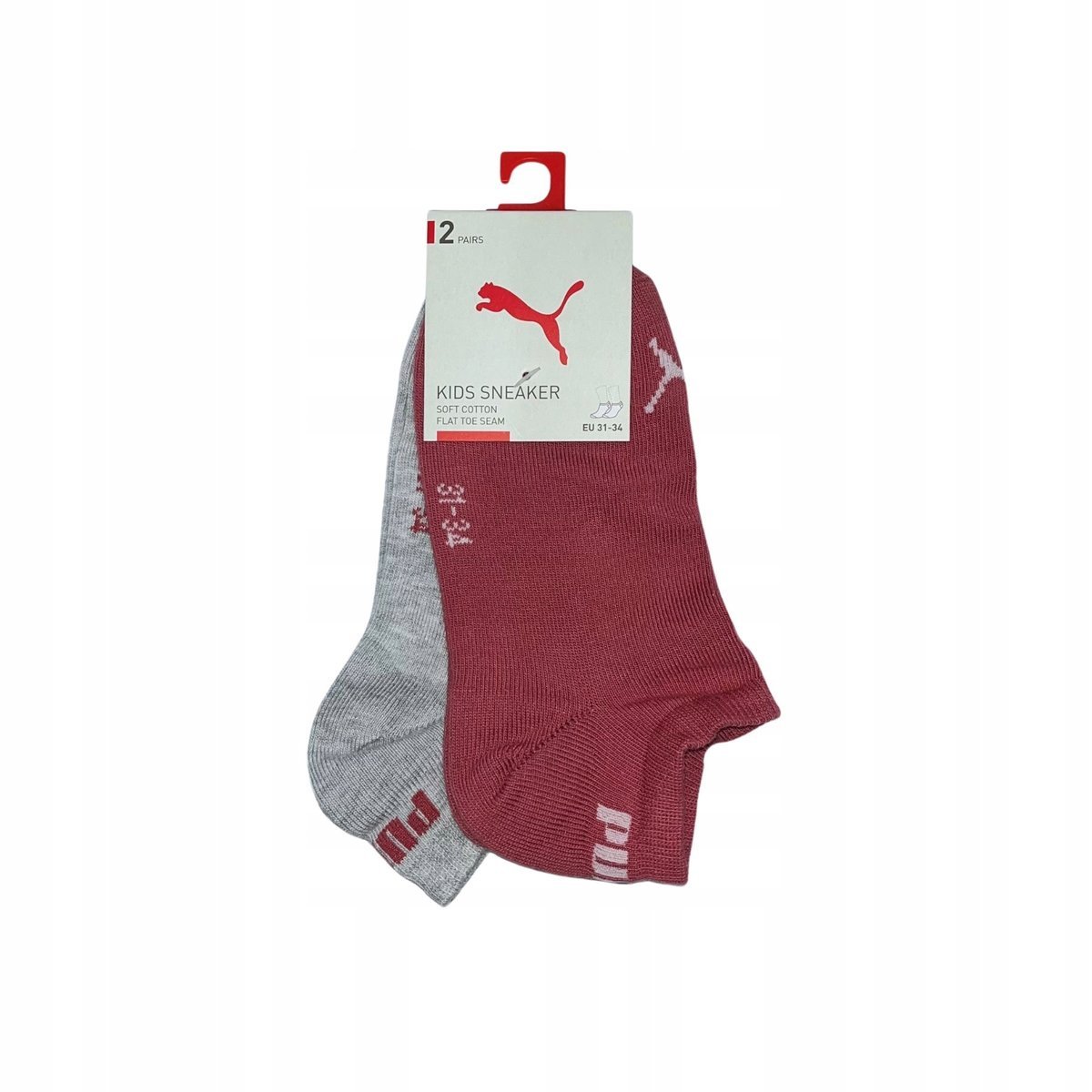 Puma Skarpety Sneakers 2-Pack 93532414 R 27-30