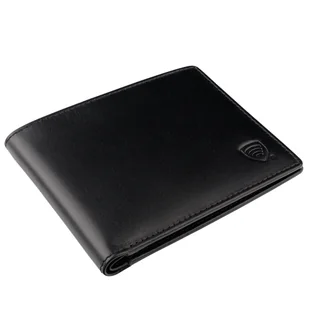 Cienki portfel męski skórzany typu SLIM (Czarny) - Portfele - miniaturka - grafika 1