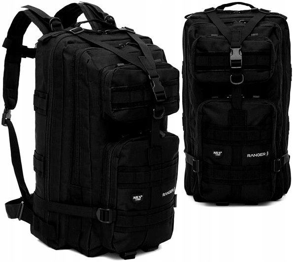 Plecak Turystyczny Trekkingowy Taktyczny Sportowy Pojemny Lekki 45 L Nils