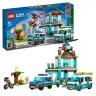 Klocki - LEGO City Parking dla pojazdów uprzywilejowanych 60371 - miniaturka - grafika 1