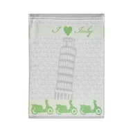 Ściereczki, gąbki, czyściki - Ściereczka kuchenna I Love Italy 70 x 50 Zielony Bawełna TEXPOL - miniaturka - grafika 1