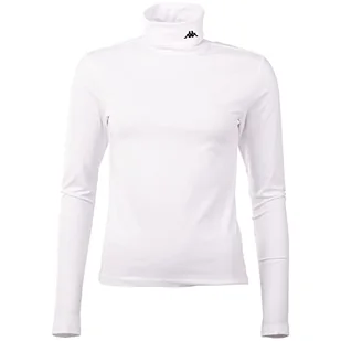 Kappa Damska koszulka Ledi, krój slim fit, Bright White, S - Koszulki i topy damskie - miniaturka - grafika 1