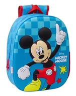 Plecaki szkolne i tornistry - Safta MICKEY MOUSE 3D plecak szkolny, wzór 3D, dostosowany do samochodu, idealny dla dzieci w różnym wieku, wygodny i wszechstronny, jakość i wytrzymałość, 27 x 10 x 33 cm, Niebieski, M, Casual - miniaturka - grafika 1