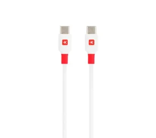 Skross USB-C do USB-C 100W 1,2m Biały - Kable USB - miniaturka - grafika 1