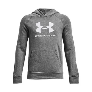 Under Armour Chłopięca bluza z kapturem Rival Fleece Big Logo - Bluzy dla chłopców - miniaturka - grafika 1