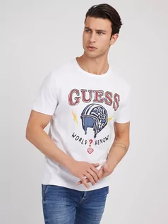 Koszulki męskie - GUESS T-Shirt Z Logo 7628067186340 - grafika 1