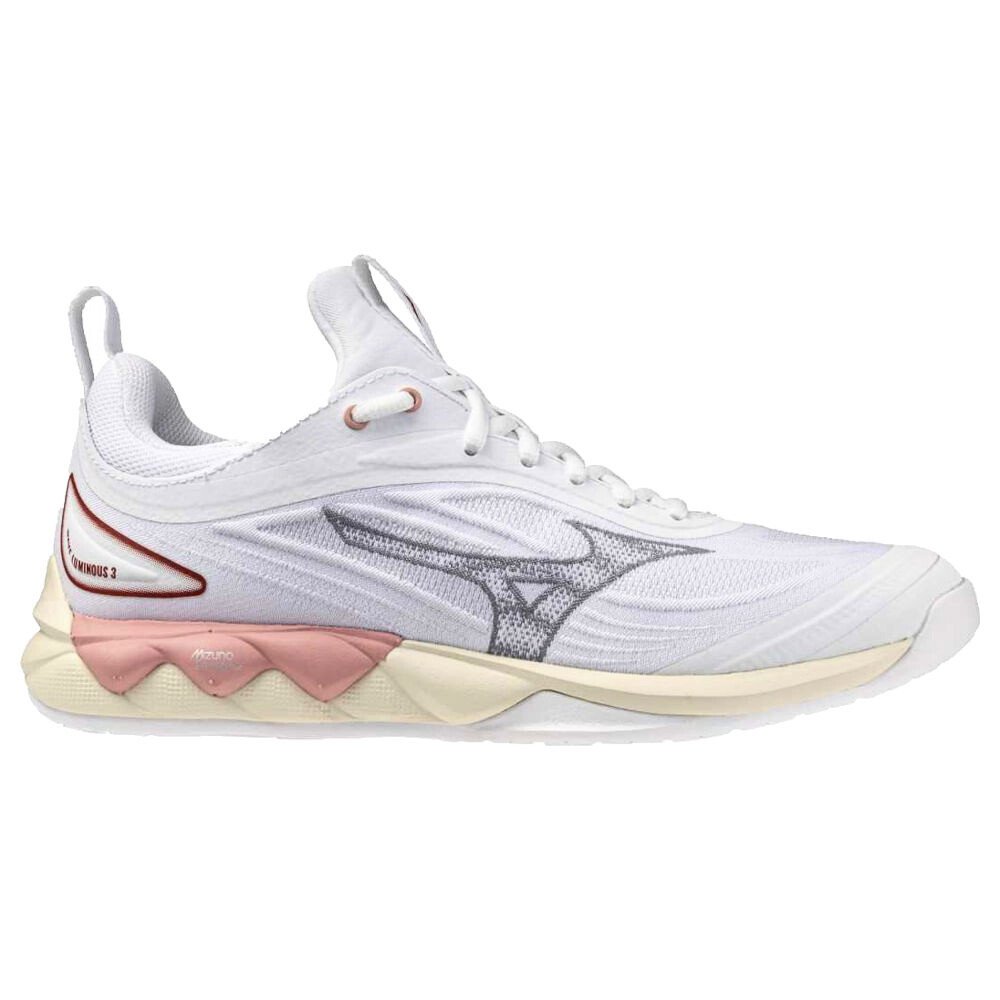 Damskie buty gimnastyczne Mizuno Wave Luminous 3 W White/Rose Elegance/Lava Falls EUR 38