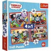 Puzzle - Puzzle 4w1. Odjazdowy Tomek Trefl - miniaturka - grafika 1