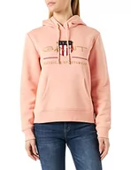 Bluzy damskie - GANT Damska bluza z kapturem, Guava Orange, XL - miniaturka - grafika 1