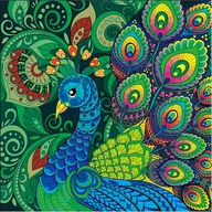 Zabawki kreatywne - Norimpex, Mozaika z diamencikami Mandala 7D Paw 1006569, 30x30 cm - miniaturka - grafika 1