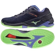 Piłka ręczna - Buty do piłki ręcznej Mizuno Wave Stealth Neo M X1GA200011 granatowe niebieskie - miniaturka - grafika 1