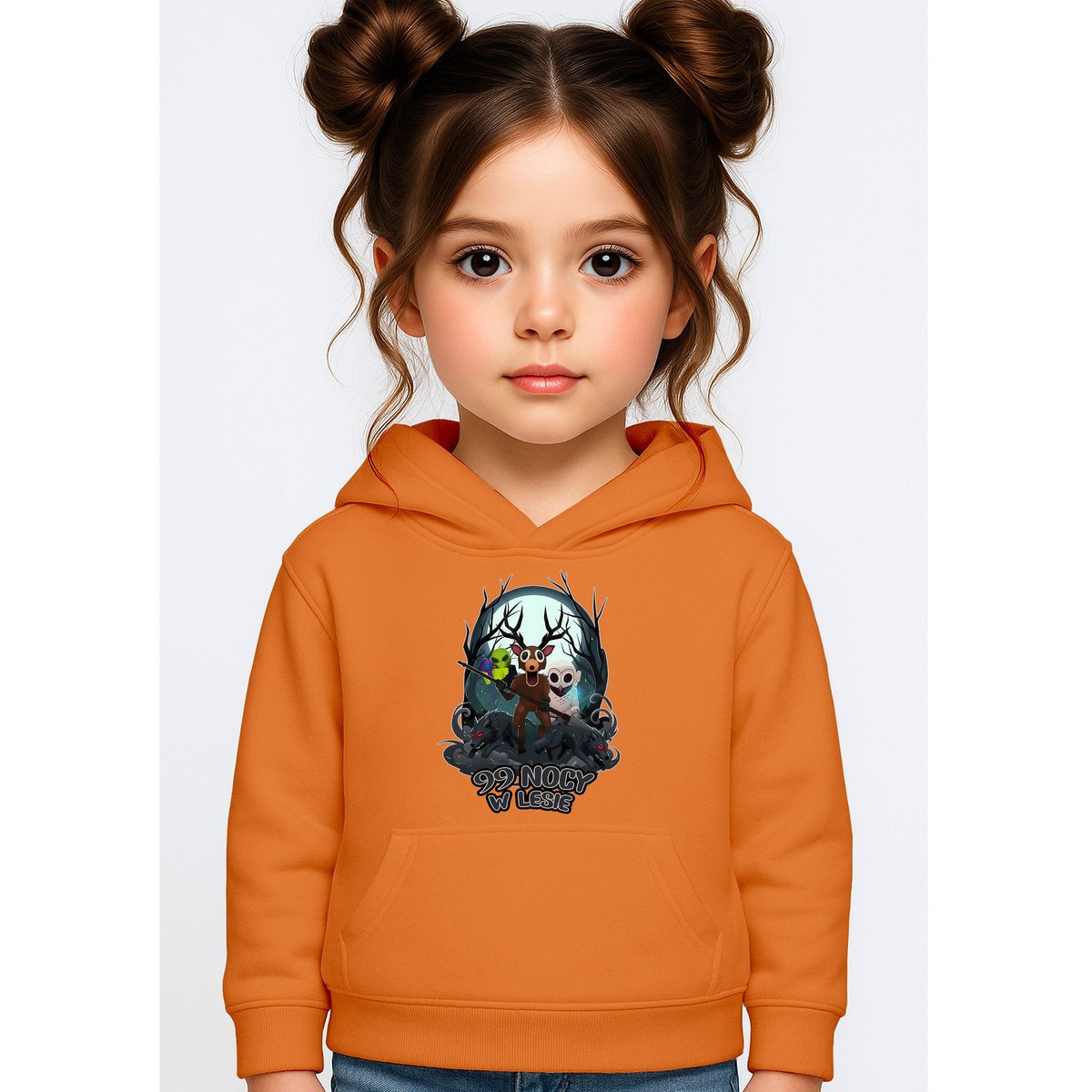 BLUZA DZIECIĘCA Z KAPTUREM 99 NOCY W LESIE ROBLOX 104 PREZENT