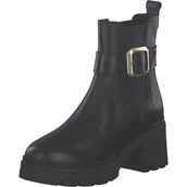 Botki damskie - Tamaris Damskie botki na obcasie 1-25433-45, czarne, rozmiar 39 EU, czarny, 39 EU - miniaturka - grafika 1