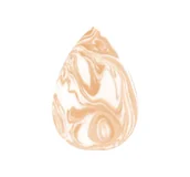 Gąbeczki do makijażu - BLENDER MARMURKOWA GĄBKA DO MAKIJAŻU W KSZTAŁCIE ŁEZKI NUDE - miniaturka - grafika 1