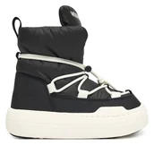 Buty dla dziewczynek - Śniegowce Moon Boot Jr Park lace Mid 80D3440070 S Czarny - miniaturka - grafika 1