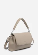 Torebki damskie - Modna Zgrabna Listonoszka Torebka Damska LUIGISANTO Ciemny Beż - miniaturka - grafika 1