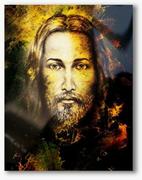 Ikony i obrazy sakralne - Jezus, nowoczesny obraz religijny plexi - miniaturka - grafika 1