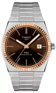 Zegarek Zegarek Tissot T931.407.41.291.00 PRX POWERMATIC 80 18K GOLD BEZEL - Zegarki męskie - miniaturka - grafika 1