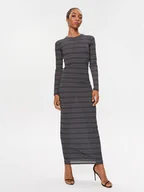 Sukienki - Patrizia Pepe Sukienka codzienna 2A2655/J152 XZ01 Czarny Slim Fit - miniaturka - grafika 1