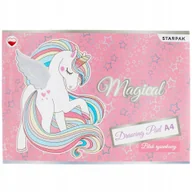 Podobrazia, bloki, papiery - Blok Rysunkowy A4 20 Kartek Biały Unicorn Starpak 479726 - miniaturka - grafika 1