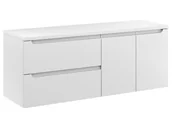 Szafki łazienkowe - Szafka Wisząca Z Blatem ETH 120 cm SD Lewa - Biały Mat - miniaturka - grafika 1