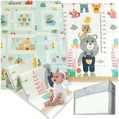 Maty piankowe - Mata piankowa składana dwustronna duża edukacyjna dla dzieci XPE 120x180 cm - miniaturka - grafika 1