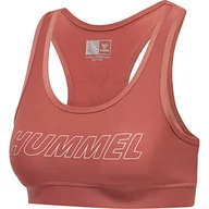 Biustonosze - hummel Damski biustonosz Tola Sports Bra, Withered Rose, XS EU - miniaturka - grafika 1