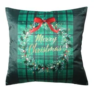 Poduszki dekoracyjne - Poduszka BOW 45 x 45 cm zielony - miniaturka - grafika 1