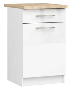 Nowoczesna szafka kuchenna do zabudowy biały połysk N7-L67 - Szafki kuchenne - miniaturka - grafika 1