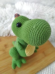 Szydełkowy t-rex, tyranozaur - Maskotki i pluszaki - miniaturka - grafika 1