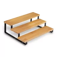 Półki do salonu - STOJAK NA PRZYPRAWY półki 3 poziomy na blat BAMBUS LOFT - miniaturka - grafika 1