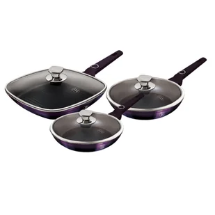 ZESTAW PATELNI BERLINGER HAUS BH-7107 PURPLE - Zestawy garnków i patelni - miniaturka - grafika 1
