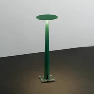 Lampy stojące - Nemo Portofino lampa stołowa LED z akumulatorem, szmaragdowa zieleń, marmur - miniaturka - grafika 1