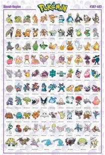 Plakat Pokemon Sinnoh Postacie 61X91,5Cm - Plakaty - miniaturka - grafika 1
