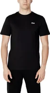 Koszulki męskie - FILA T-shirt męski bawełna czarny GR78505 - Rozmiar: M - miniaturka - grafika 1