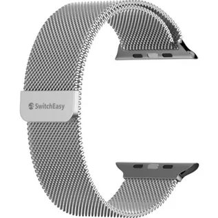 Paski - SwitchEasy Pasek Mesh do Apple Watch 42/44/45mm srebrny - grafika 1