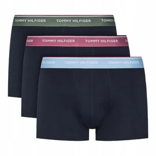 TOMMY HILFIGER BOKSERKI MĘSKIE MAJTKI TRUNK 3P GRANATOWE r. M - Majtki męskie - miniaturka - grafika 1