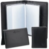 Pokrowce na ubrania - Małe Skórzane Etui na Karty Kredytowe Ochrona Rfid Kieszeń Tap&go Koruma - miniaturka - grafika 1