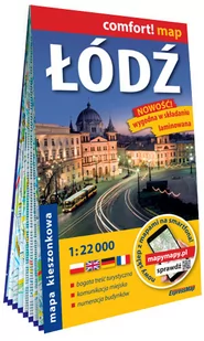 comfort! map łódź 1:22 000 mapa - Atlasy i mapy - miniaturka - grafika 1