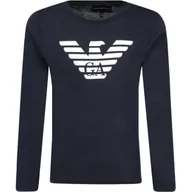 Koszulki dla chłopców - Emporio Armani Longsleeve | Regular Fit - miniaturka - grafika 1