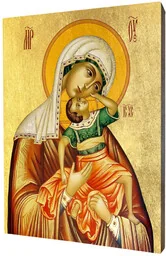 Ikona religijna Matka Boża z Dzieciątkiem - Ikony i obrazy sakralne - miniaturka - grafika 1