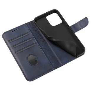 Magnet Case elegancki futerał etui pokrowiec z klapką i funkcją podstawki iPhone 13 Pro niebieski - Etui i futerały do telefonów - miniaturka - grafika 6