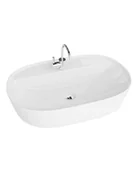 Umywalki - LaVita Pereya Grande umywalka 60,5x40 cm nablatowa biały połysk - miniaturka - grafika 1